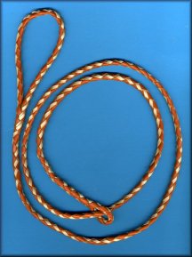 Click For Close-Up on Tan Blond Diamond Patterned Loop Lead